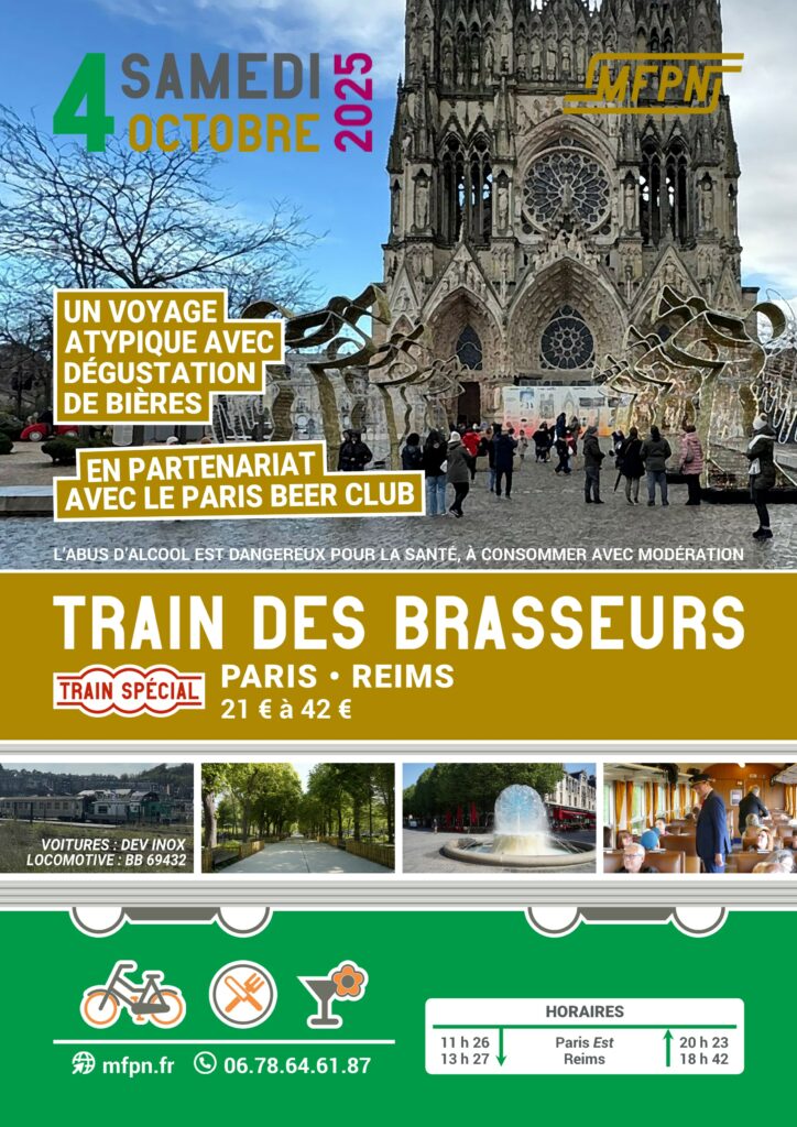 affiche SAMEDI 4 OCTOBRE 2025 : TRAIN DES BRASSEURS